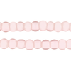 Rose Pink White Heart Beads (8mm)