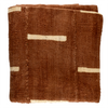 Chestnut Brown Bogolan Mali Mud Cloth (Minimalist Design)