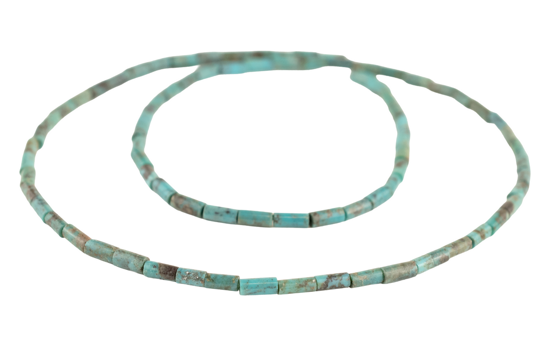 Blue Turquoise Tube Beads (5x2mm)