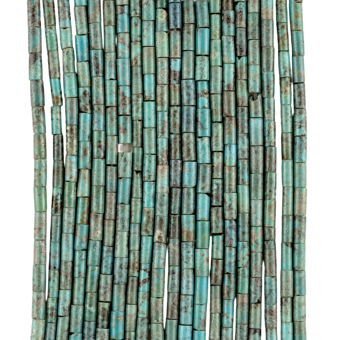 Blue Turquoise Tube Beads (5x2mm)