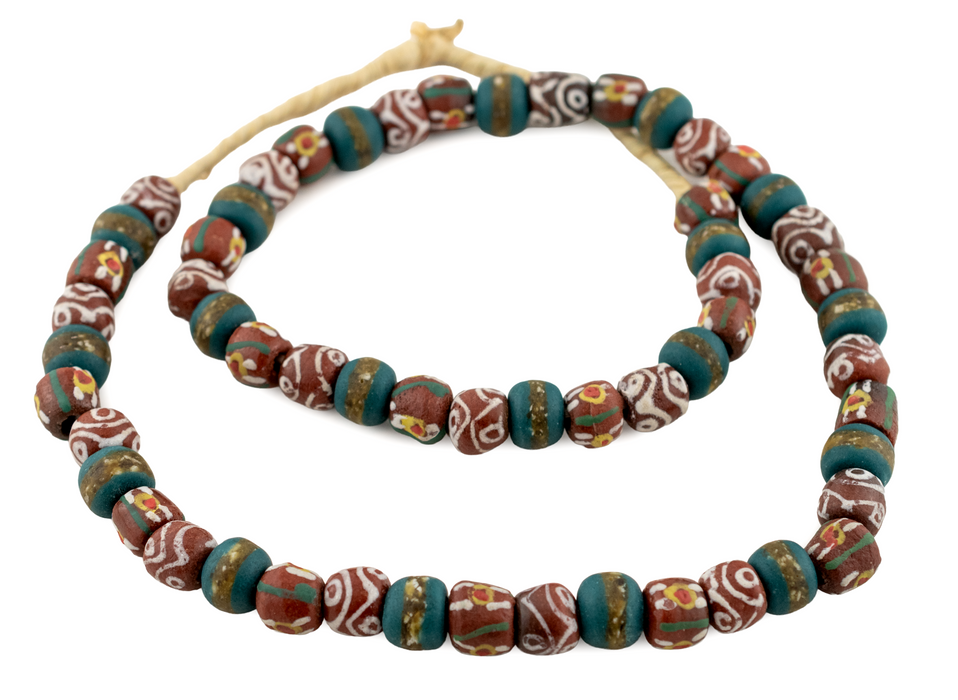 Premium Brown Medley Krobo Beads