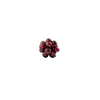 Vintage Garnet Crochet Bead (8x10mm, Single Bead)