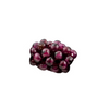 Vintage Garnet Crochet Bead (15x12mm, Single Bead)