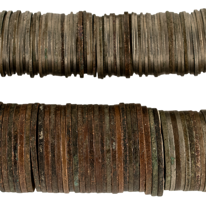 Old West African British Colonial Coin Beads #17678
