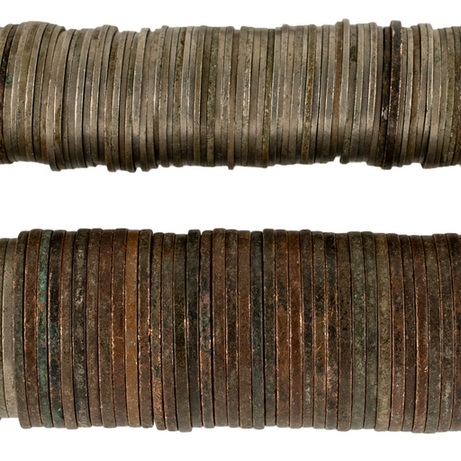 Old West African British Colonial Coin Beads #17677