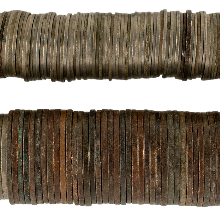 Old West African British Colonial Coin Beads #17677