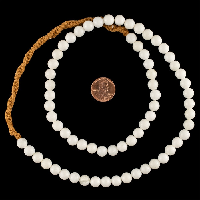 White Agate Stone Beads (8mm)