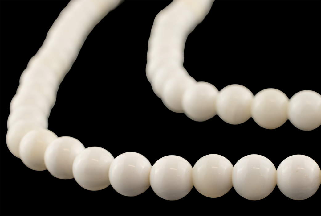 White Agate Stone Beads (8mm)