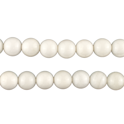 White Agate Stone Beads (8mm)