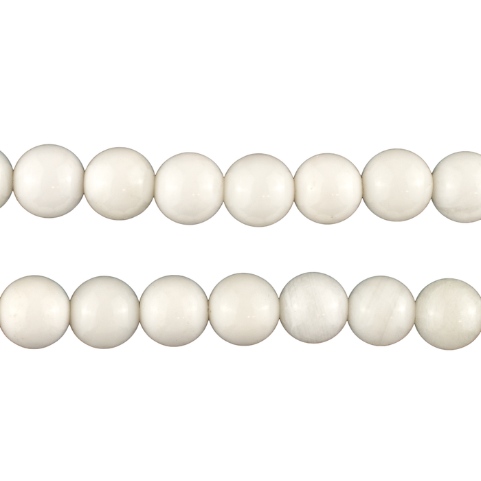 White Agate Stone Beads (8mm)