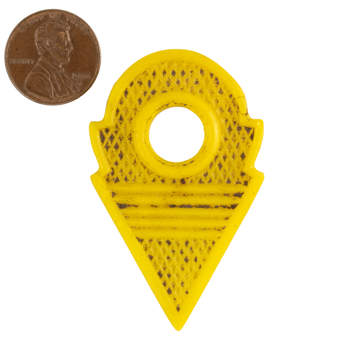 Yellow Vintage Glass Talhakimt Pendant