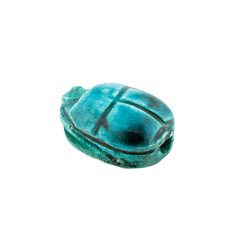 Turquoise Egyptian Scarab Bead (29x18mm)