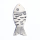 Carved White Kenya Bone Fish Pendant