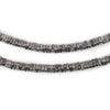 Faceted Antique Silver Triangle Heishi Beads (4mm)
