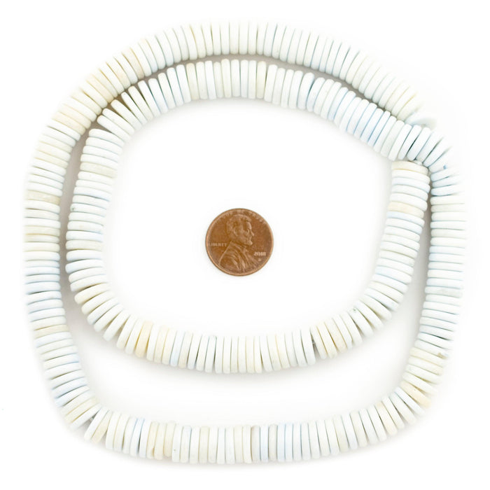 Pastel Blue Bone Button Beads (10mm)