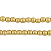 Yellow Gold Round Natural Wood Beads (6mm)