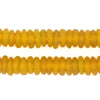 Yellow Rondelle Recycled Glass Beads