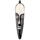 Elongated Mask Batik Bone Feather Pendant (100x22mm)