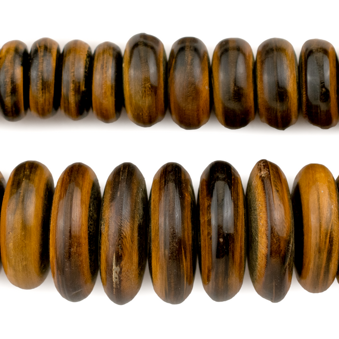 Amber Horn Disk Beads (Graduated)