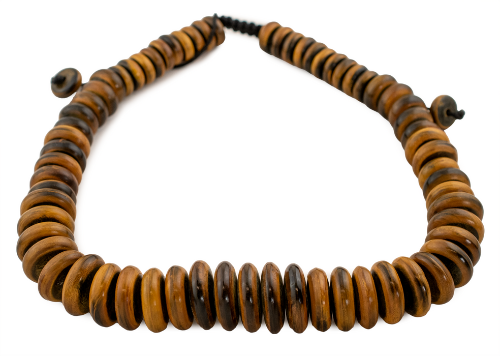 Amber Horn Disk Beads (Graduated)