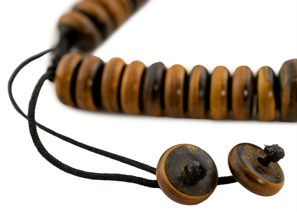 Amber Horn Disk Beads (Graduated)
