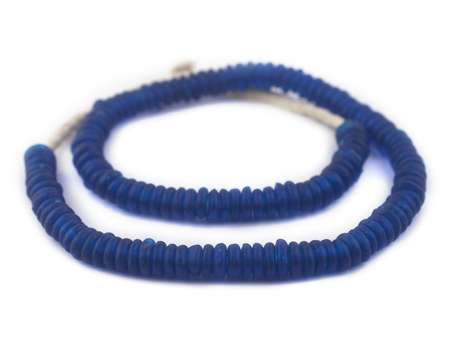 Azul Rondelle Recycled Glass Beads