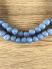 Hidden Gems: Opaque Light Blue Recycled Glass Beads