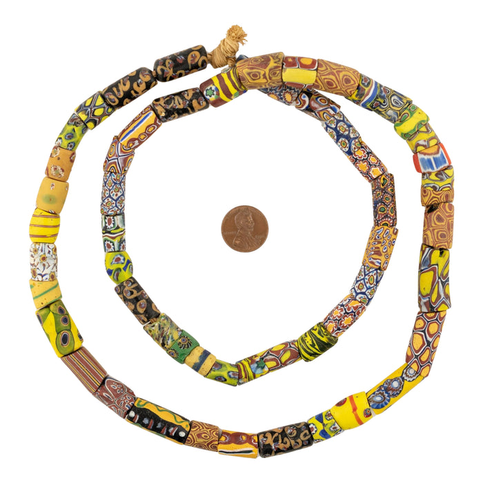 Antique Venetian Millefiori African Trade Beads #20700