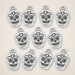 sugar skull charms 01 cluster