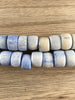 Hidden Gems: Blue Cylindrical Nepal Bone Beads