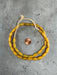 Hidden Gems: Vintage Yellow Venetian Watermelon Chevron Beads