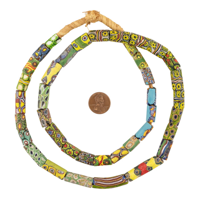 Antique Venetian Millefiori African Trade Beads #20662