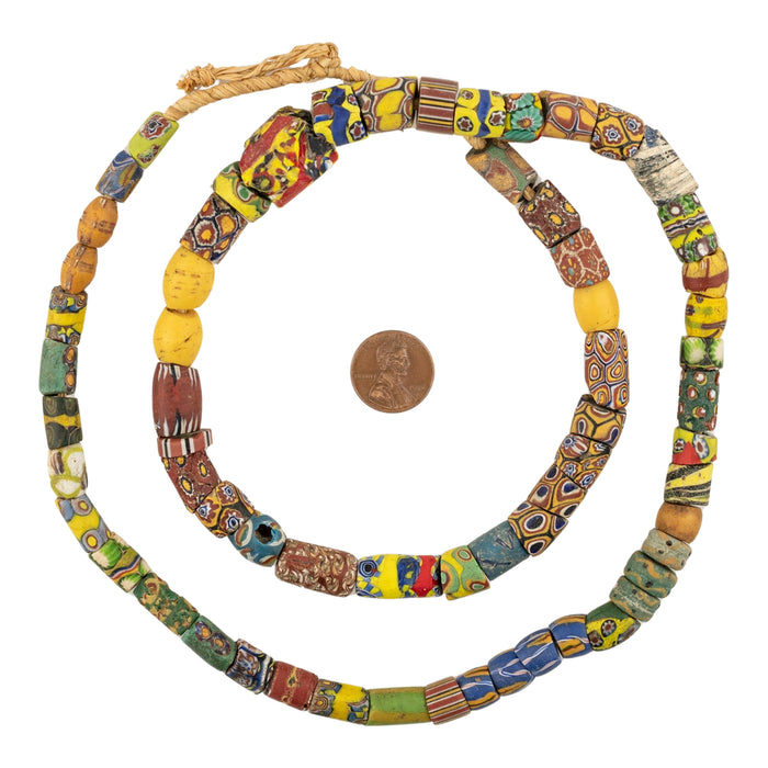 Antique Venetian Millefiori African Trade Beads #20681