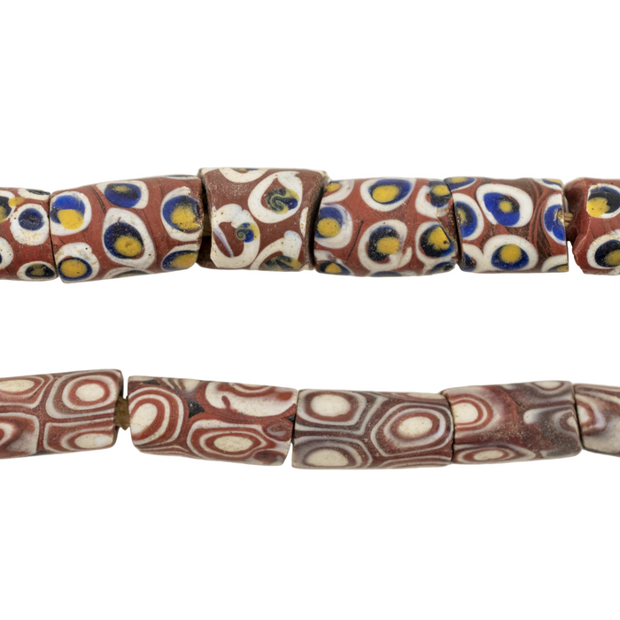Thin Antique Venetian Millefiori African Trade Beads #20738