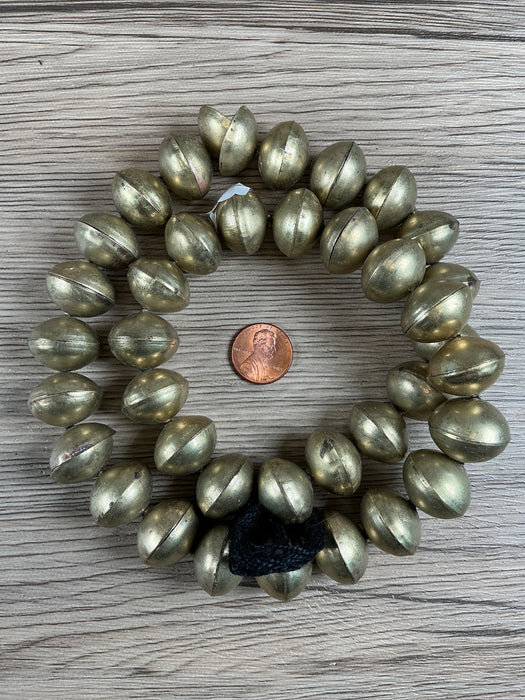 Hidden Gems: Hollow Brass Saucer Beads (15mm)