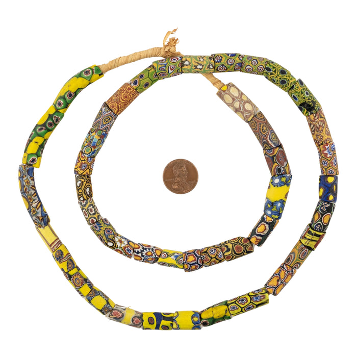 Antique Venetian Millefiori African Trade Beads #20673
