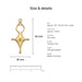 tuareg pendants size details cross gold