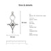 tuareg pendants size details cross silver