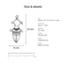tuareg pendants size details motif silver