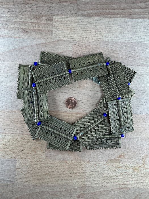 Hidden Gems: Ivory Coast Jumbo Baule Brass Beads (Long Strand)