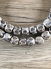 Hidden Gems: Faceted Grey Nepal Bone Beads