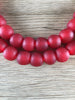 Hidden Gems: Bright Red Recycled Glass Beads