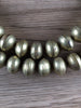 Hidden Gems: Hollow Brass Bicone Beads (Some Beads Loose At Seam)