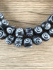 Hidden Gems: Black Round Java Spiral Eye Beads