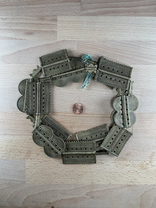 Hidden Gems: Ivory Coast Jumbo Baule Brass Beads (Long Strand)