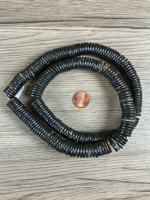 Hidden Gems: Dark Brown Bone Button Beads (14mm)