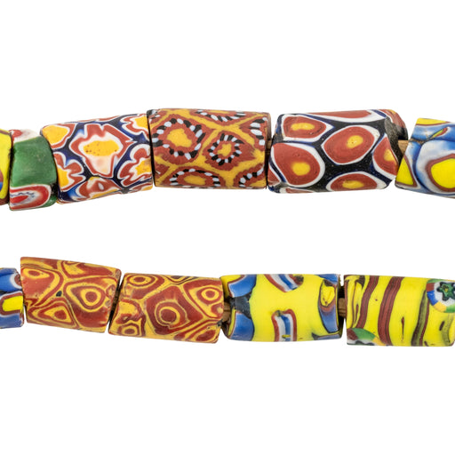 Thin Antique Venetian Millefiori African Trade Beads #20737