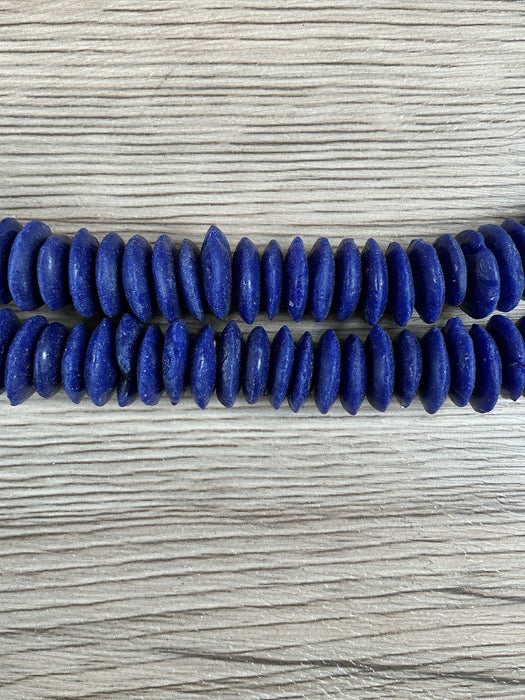 Hidden Gems: Cobalt Blue Ashanti Saucer Beads (14mm)