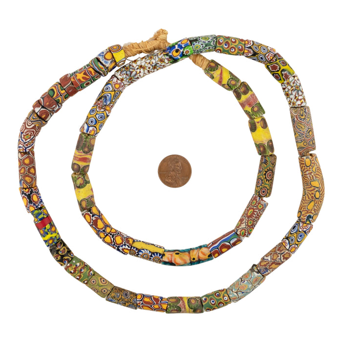 Antique Venetian Millefiori African Trade Beads #20696