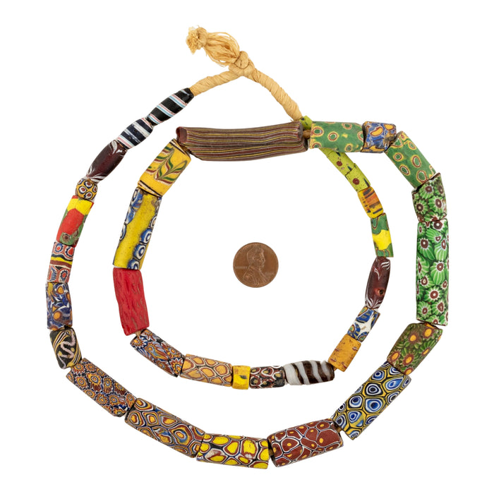 Antique Venetian Millefiori African Trade Beads #20708